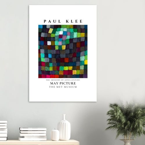 Artfulprints Poster met Lijst Paul Klee - May picture   - 50x70 cm - Meerkleurig