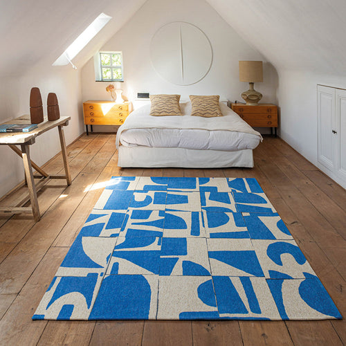 Louis De Poortere vloerkleed Campanula - blauw - 200x280cm - vtwonen shop