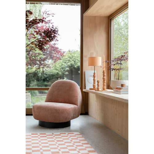 Zuiver Eden Loungestoel Zalmroze - vtwonen shop