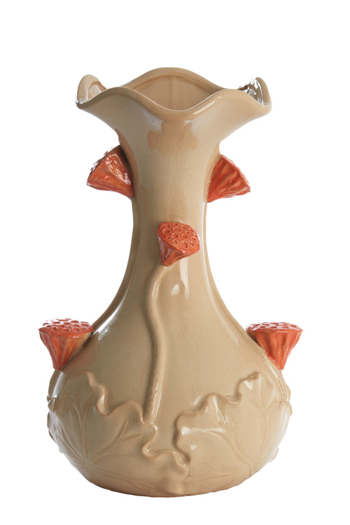 Light & Living vaas ODALI - Ø24x40cm - wit - vtwonen shop