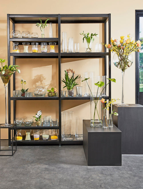 Mica Decorations Carly Vaas - H70 x Ø20 cm - Cilinder - Transparant