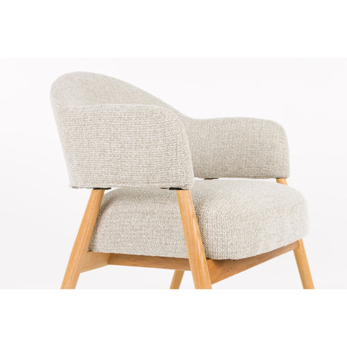 Housecraft Living Indy Fauteuil met armleuning lichtbruin/ Beige
