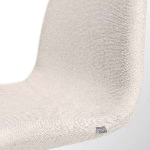 Nolon Noa-Fé Eetkamerstoel Beige - Stof - Zwart Onderstel
