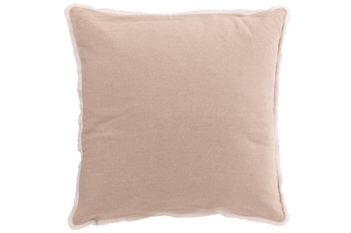 J-Line kussen Kerstbomen Kwasten - katoen - beige/wit