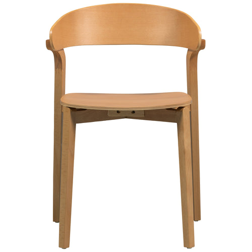 WOOOD eetkamerstoelen Cras - Naturel - Set van 2 - vtwonen shop