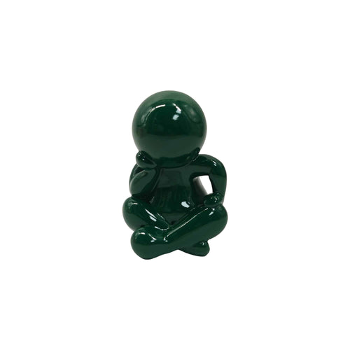 Present Time ornament Amigo Sitting Medium - groen - 11.3x10.2x16.3cm