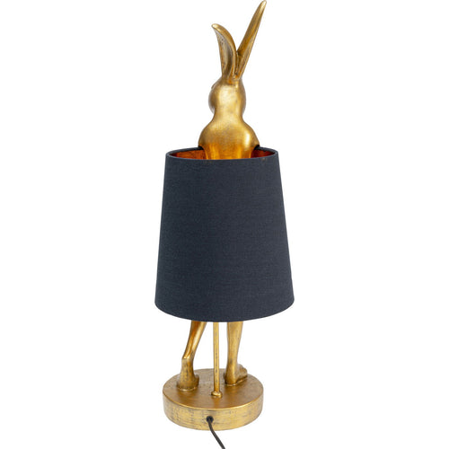 Kare Design tafellamp Animal - konijn - 68cm - goud en zwart