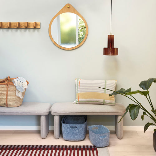 Hübsch kapstok Nomad - eikenhout - 60xh10cm - vtwonen shop