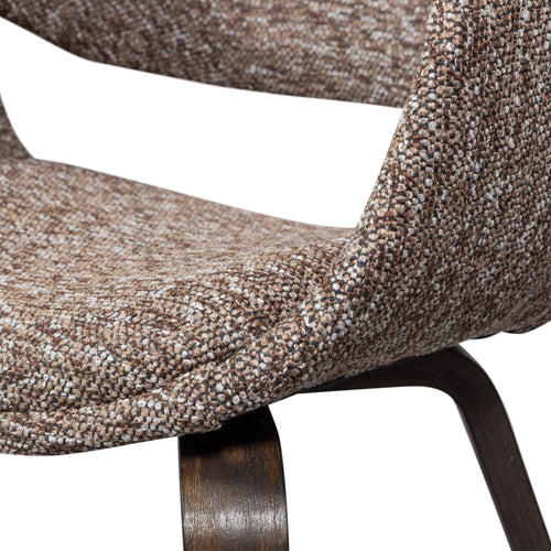 WOOOD eetkamerstoelen Yossi Houten Bruine Poot - Bruin - Set van 6 - vtwonen shop