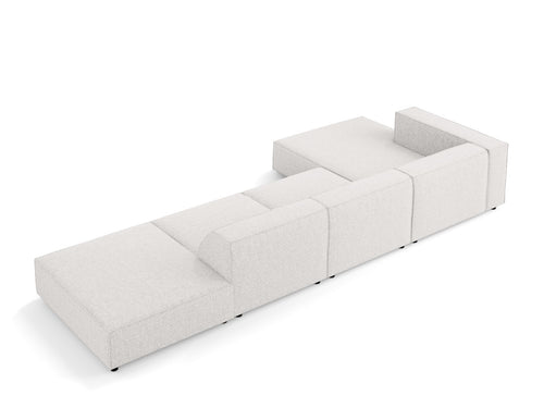 Cosmopolitan Design linker hoekbank Arendal 5-zits, chenille, lichtgrijs - 166x341x70cm