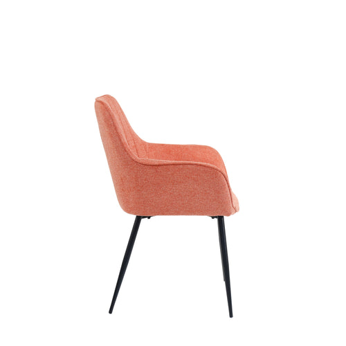 Housecraft Living Maud Eetkamerstoelen met armleuning Roze - Set van 2