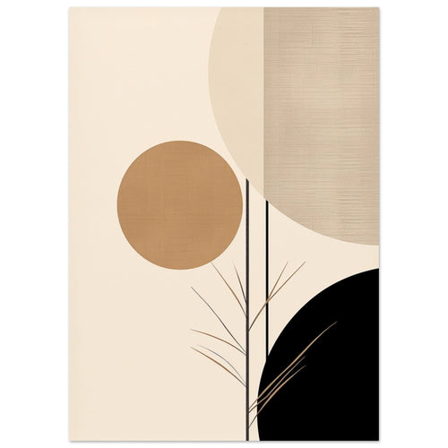 Artfulprints  Japandi abstract II   poster 50x70 cm - vtwonen shop