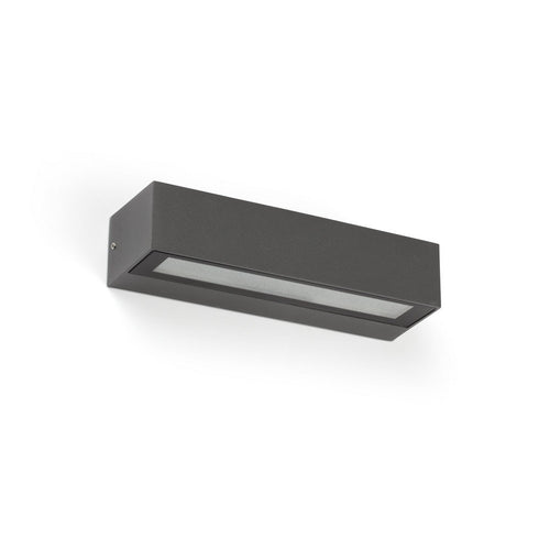 Faro LAKO - Geïntegreerde LED-downlighter buitenwandlamp grijs, 3000K, IP65