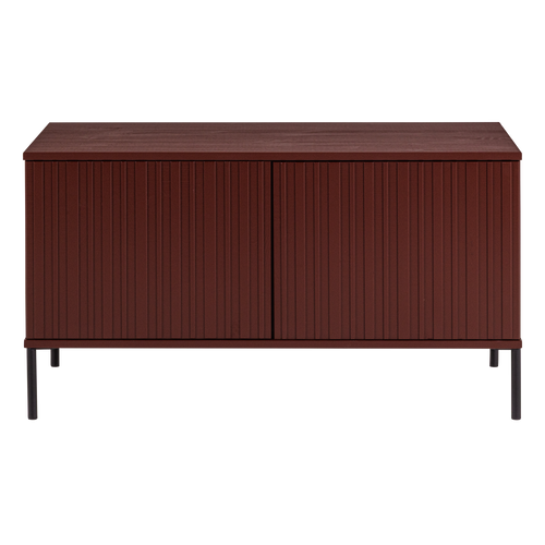 WOOOD tv meubel 100 cm New Gravure - Grenen - Bordeauxrood