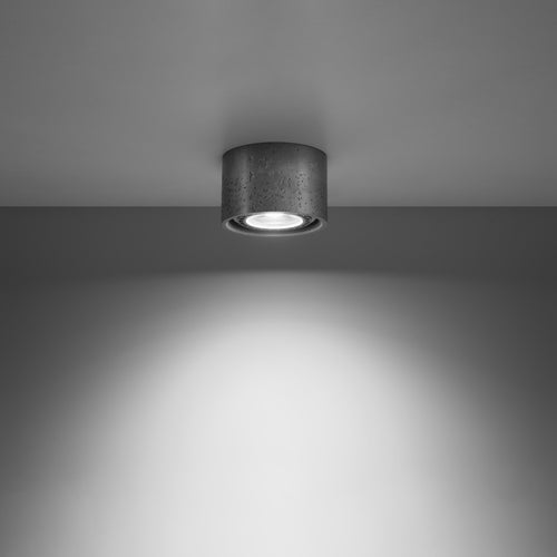 Sollux Lighting Plafondlamp BASIC 1 beton - 14x14x9cm