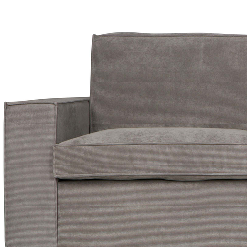 WOOOD hoekbank rechts Thomas - Ribstof - Vergrijsd Groen - 283x92x197