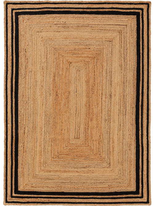 benuta jute vloerkleed Jutta - bruin - 120x170 cm