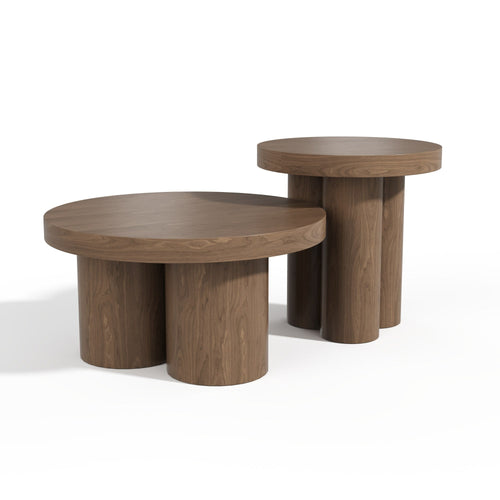 Premium Interiors - Salontafel NARI - multiplex licht walnoot 70cm