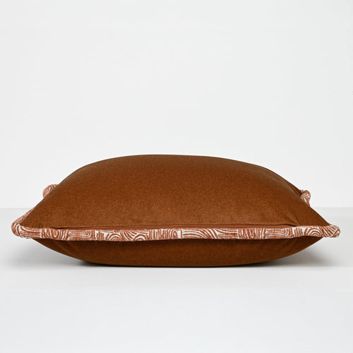 Darcy & Duke sierkussen Toba Mohair - Bruin - 55x55cm