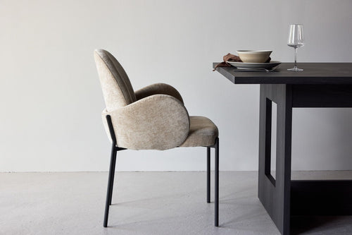 Rebellenclub Eetkamerstoel Elno - Set van 2 - Beige