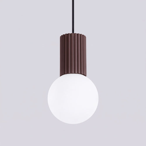 Sollux Lighting Hanglamp HALO 1 bruin - 12x12x120cm