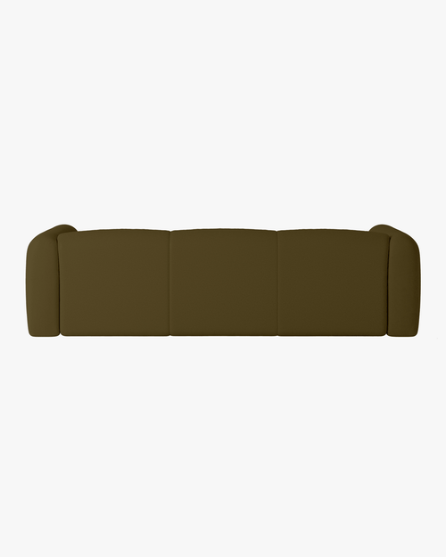 noo.ma Flom 3-zits slaapbank - Gold Olive, 140x200 uitslaapfunctie