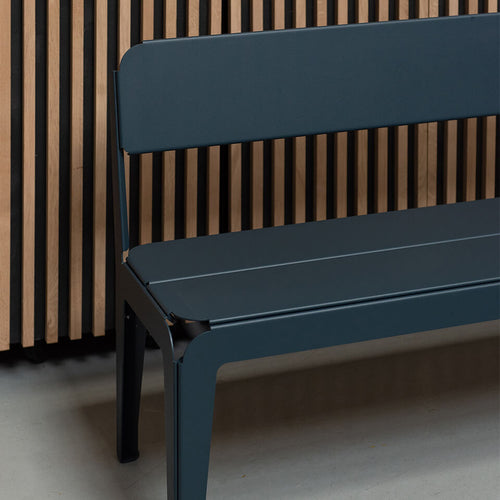 Weltevree Bended bench met rugleuning
