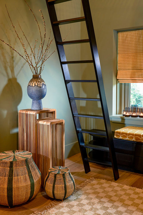 Mica Decorations Yonker Plantentafel - Set van 2 - L35 x B25 x H80 cm - Gerecycled Hout - Bruin - vtwonen shop