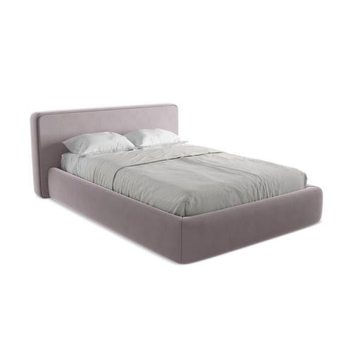 LaMiaSofa Bed met opbergruimte Firenze - velours - lavendel - 180x225x82