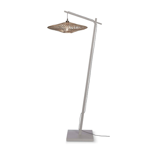 GOOD&MOJO vloerlamp Zanzibar - wit - Ø40cm - vtwonen shop