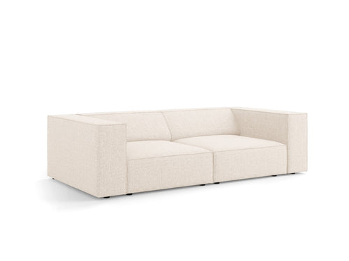Cosmopolitan Design Bank Arendal 3-zits, chenille, lichtbeige - 102x204x70cm