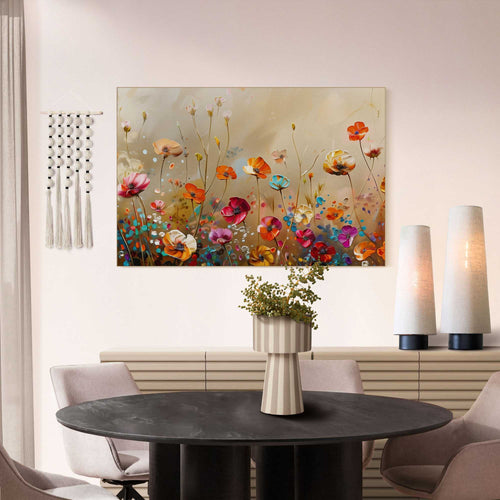 Reinders schilderij Bloeiend Veld - 90x60cm