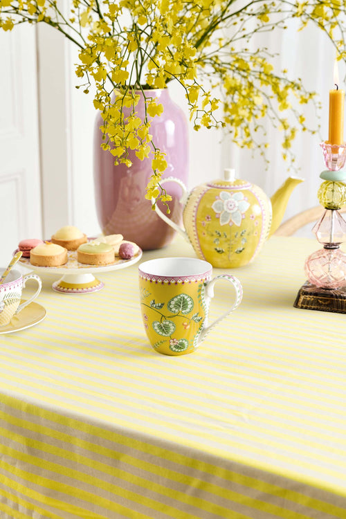 Pip Studio - XL Mokken - Lily & Lotus - Geel - Set van 6