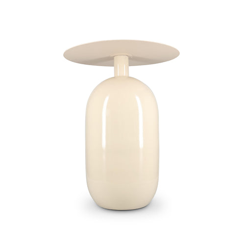 S|P Collection - Bijzettafel 40xH52cm metaal ivory Mio