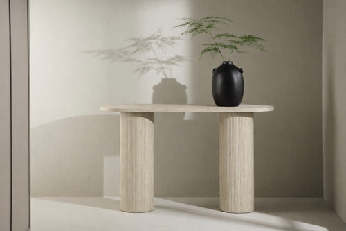 Rebellenclub  Junon Sidetable - Travertin