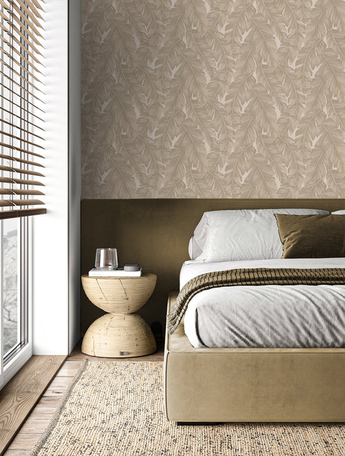 Origin Wallcoverings behang palmbladeren beige - 50 x 900 cm - 347890 - vtwonen shop