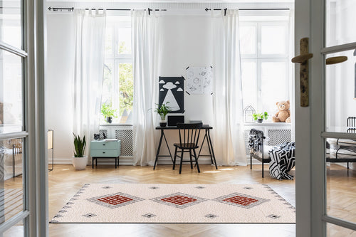 AFK Living vloerkleed Tessera - zeer zacht - rood - 200 x 290 cm