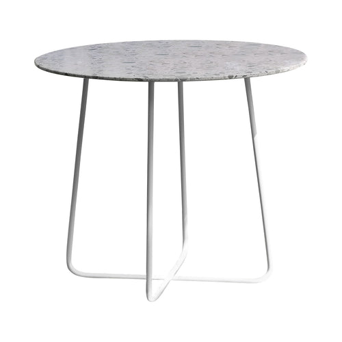 Tikamoon Ronde tuintafel van groen premium terrazzo en metaal voor 4 personen - Groen - vtwonen shop