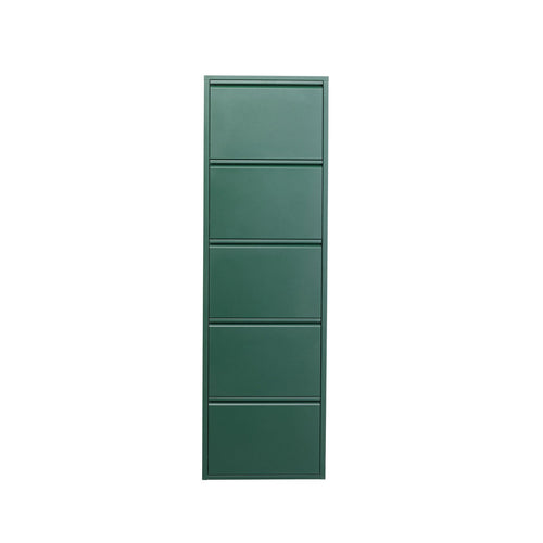 Kare Design Schoenenkast Caruso - groen - 5 laden