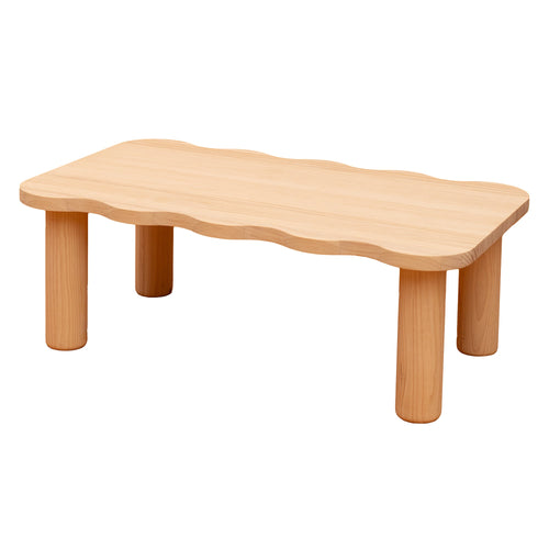 Naan Furniture Salontafel Palamos - Natuurlijk gelakt massief grenen - 100 cm - vtwonen shop