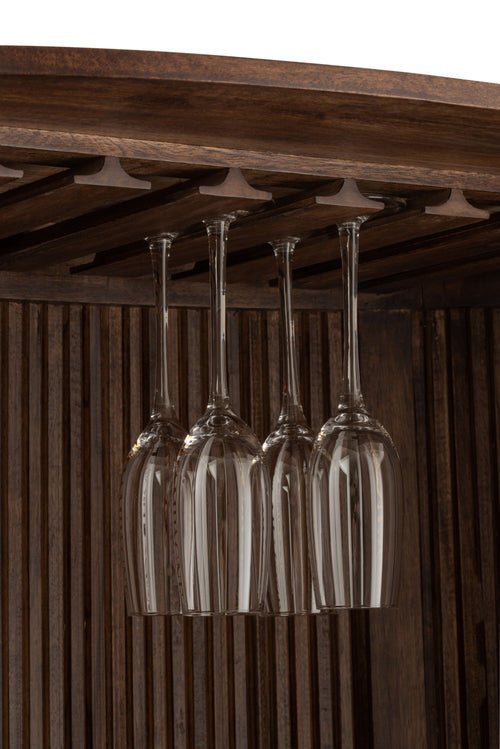 J-Line barkast Reyi - hout - donkerbruin - vtwonen shop