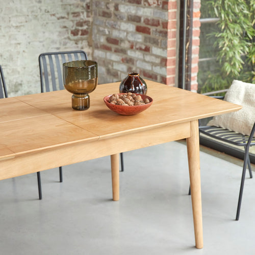 Tikamoon Uitschuifbare tafel in massief mangohout voor 6/8 personen - Naturel - vtwonen shop