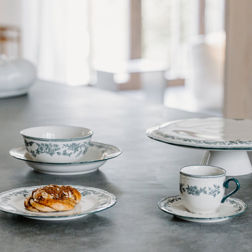 S|P Collection - Taartplateau 32,5xH9cm green Cyril