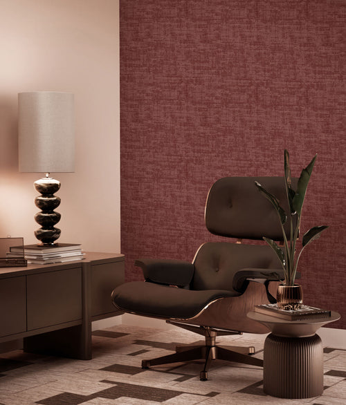KEK Amsterdam behang Hotel Chique Montpellier - burgundi rood - 53 x 1000 cm