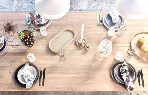 OYOY Bord - Set van 2 Yuka - terracotta - vtwonen shop