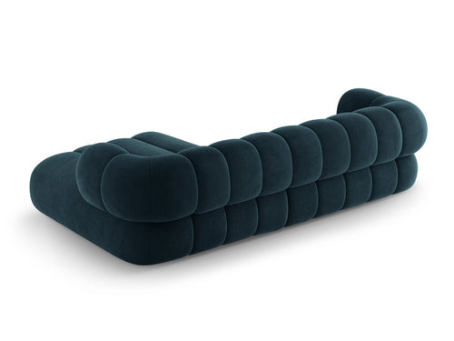 Cosmopolitan Design rechter hoekbank Koge 5-zits, flueel diepe olie - 165x270x70cm