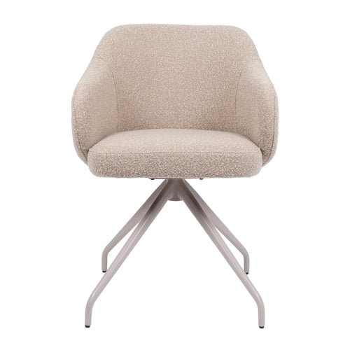 HelloChair eetkamerstoel HC05 Shulby - spinpoot beige - cloud beige - vtwonen shop