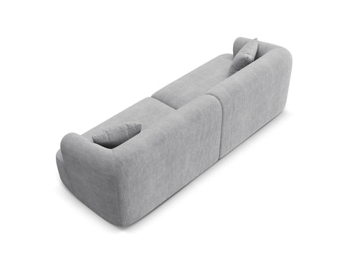 Cosmopolitan Design Modulaire bank Campi 4-zits, ribfluwelen geld - 90x255x70cm