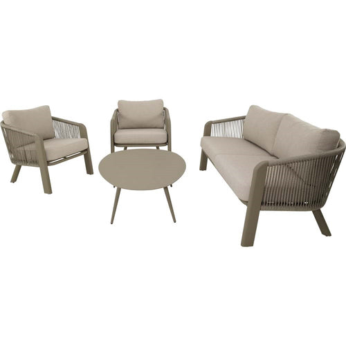 Lesli Living loungebank Tanoa - taupe - 174x78x69cm
