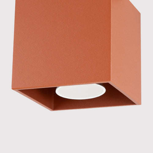 Sollux Lighting Plafondlamp QUAD 1 rode oker - 10x10x10cm